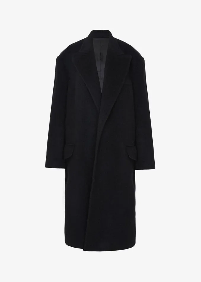 MenWomen The Frankie Shop Outerwear John Oversized Coat Black