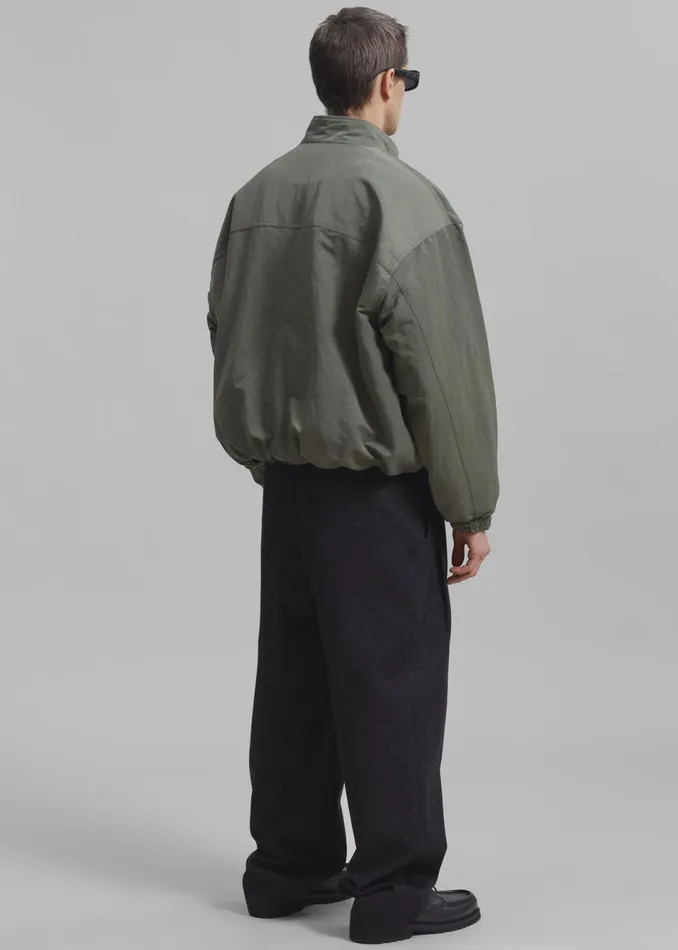 MenWomen The Frankie Shop Outerwear Seth Oversized Jacket Khaki