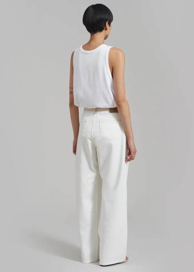 MenWomen The Frankie Shop Tops Briston Boxy Tank White