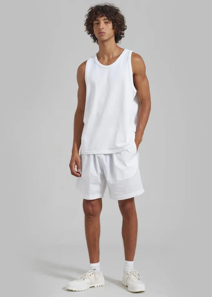 MenWomen The Frankie Shop Tops Briston Boxy Tank White