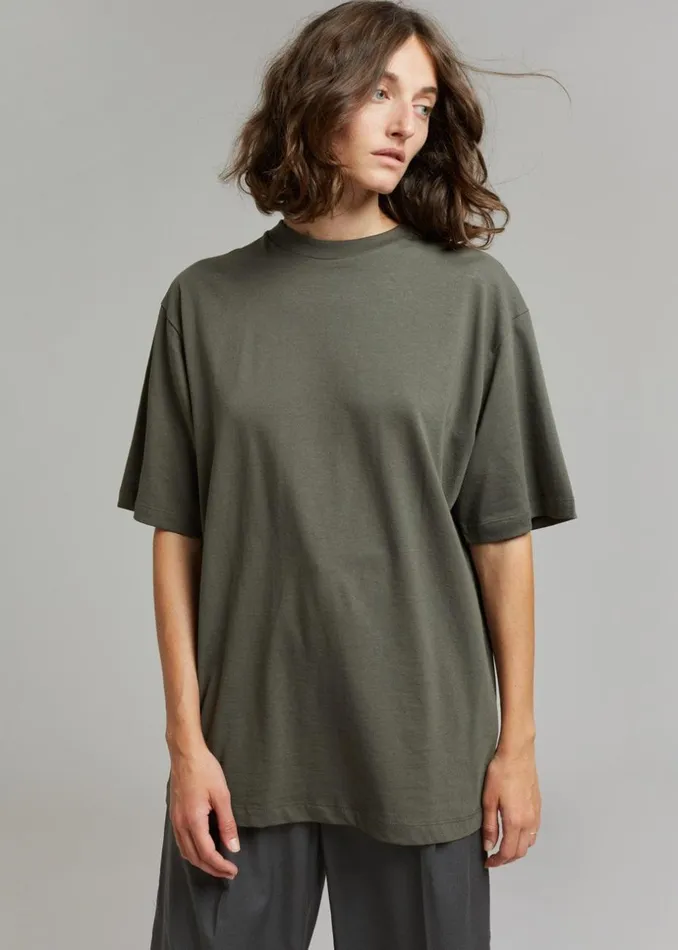 MenWomen The Frankie Shop Tops Evora Tee Olive