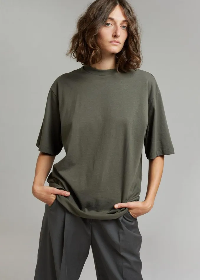 MenWomen The Frankie Shop Tops Evora Tee Olive