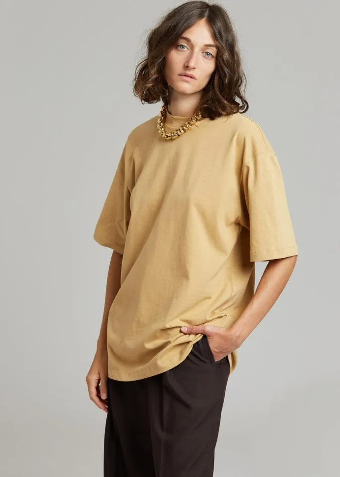 MenWomen The Frankie Shop Tops Evora Tee Sahara