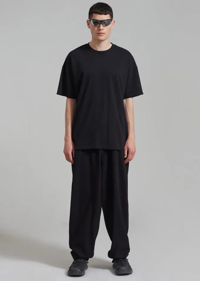 MenWomen The Frankie Shop Tops Faro Boxy Tee Black