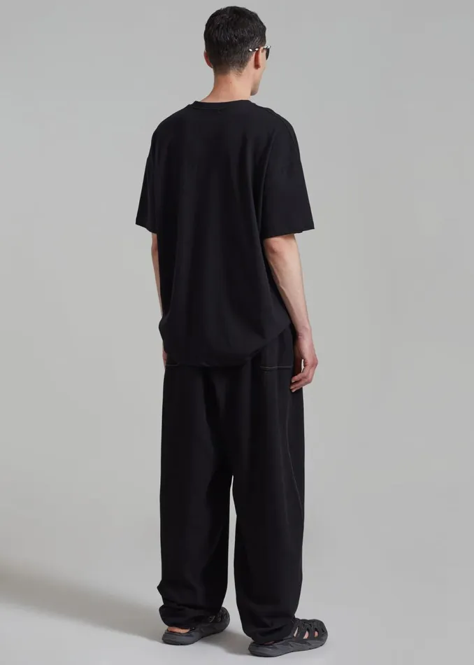 MenWomen The Frankie Shop Tops Faro Boxy Tee Black