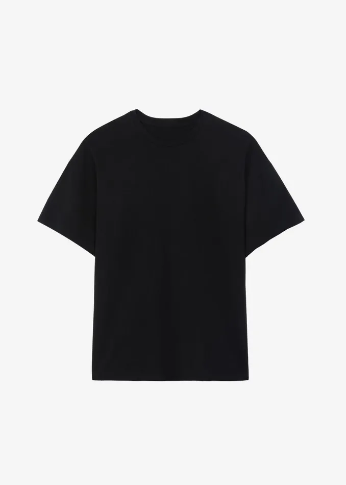 MenWomen The Frankie Shop Tops Faro Boxy Tee Black
