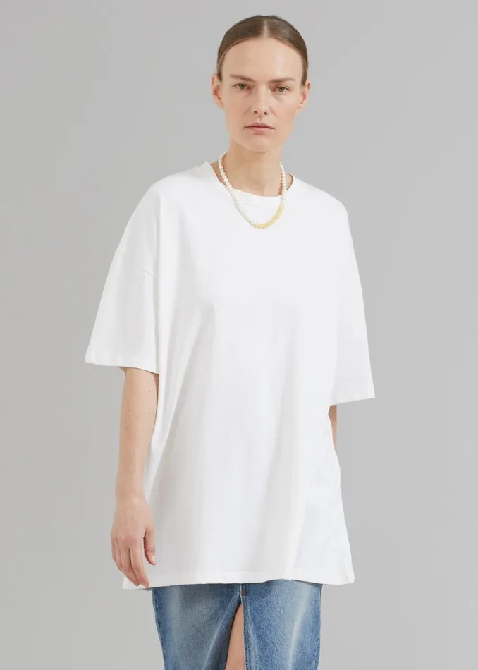 MenWomen The Frankie Shop Tops Faro Boxy Tee White