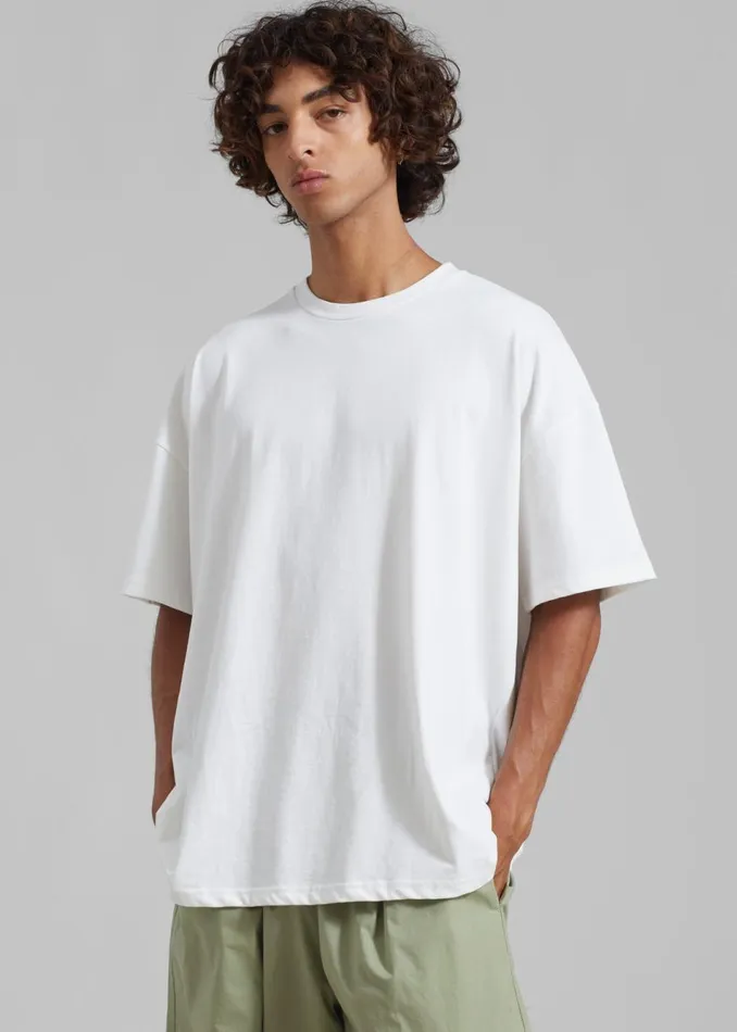 MenWomen The Frankie Shop Tops Faro Boxy Tee White