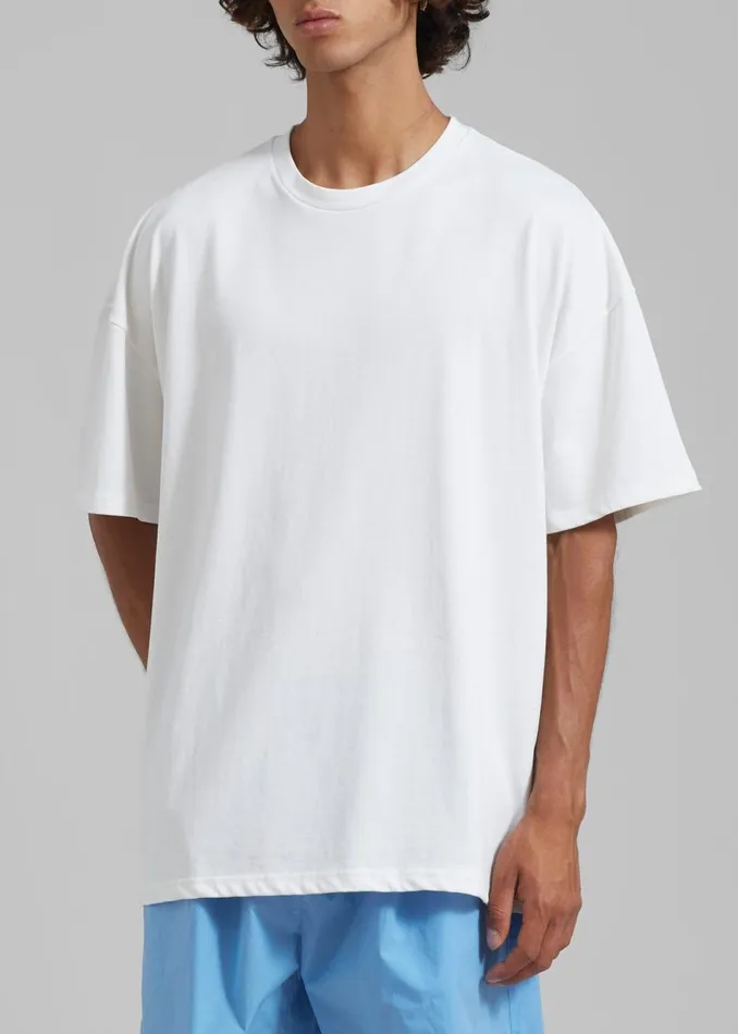 MenWomen The Frankie Shop Tops Faro Boxy Tee White