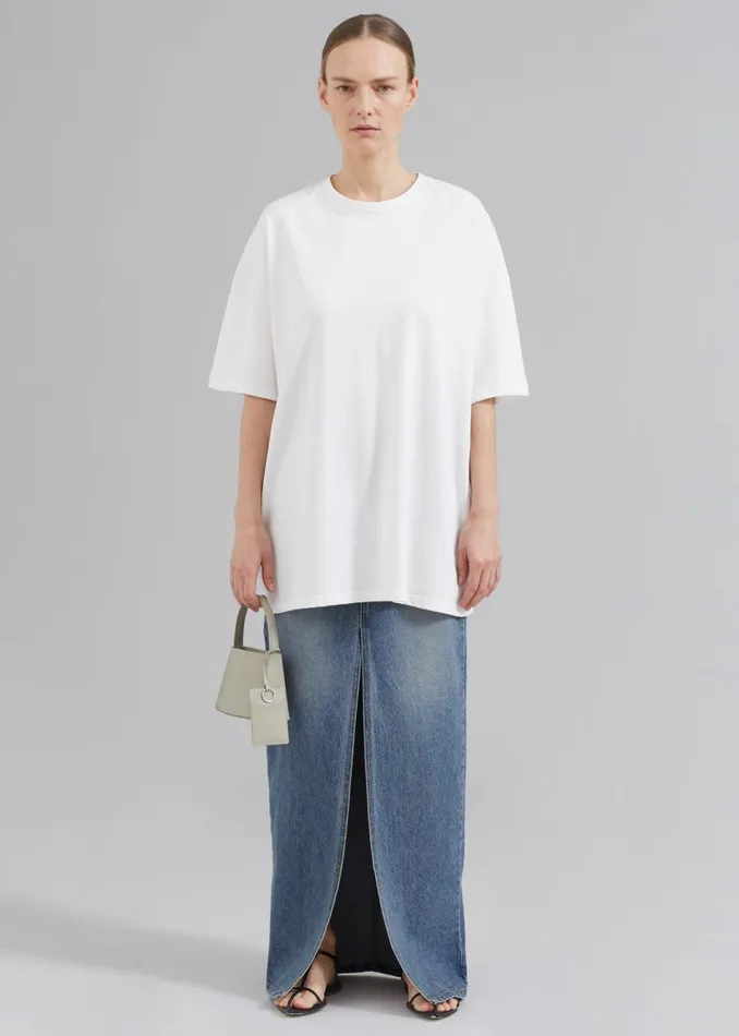 MenWomen The Frankie Shop Tops Faro Boxy Tee White
