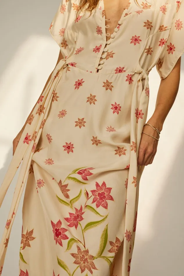 Monica Dress Starflower Cream Women Natalie Martin Dresses