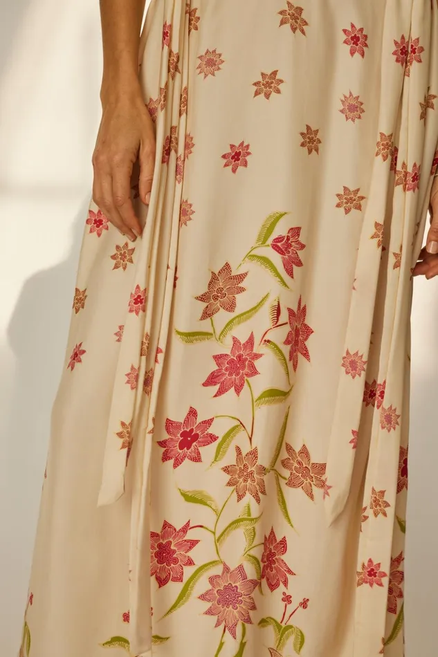 Monica Dress Starflower Cream Women Natalie Martin Dresses