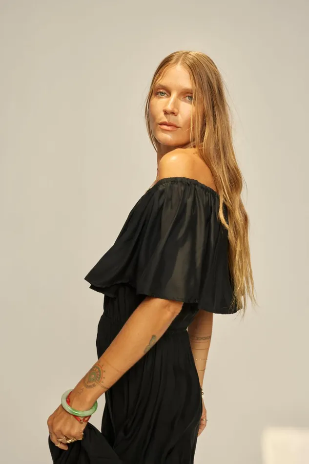 Naomi Dress With Sash Black Silk Women Natalie Martin Dresses