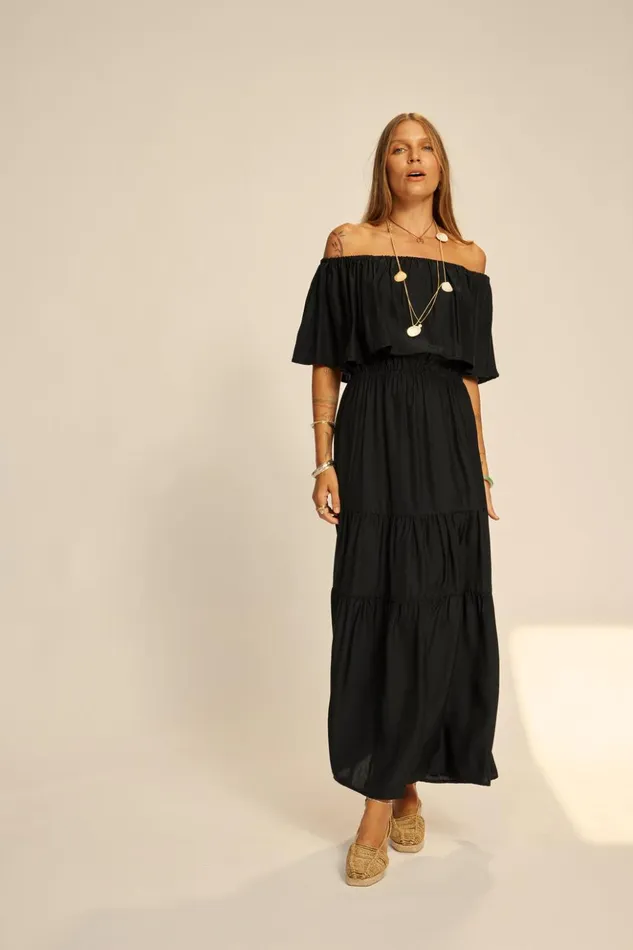 Naomi Dress With Sash Black Silk Women Natalie Martin Dresses
