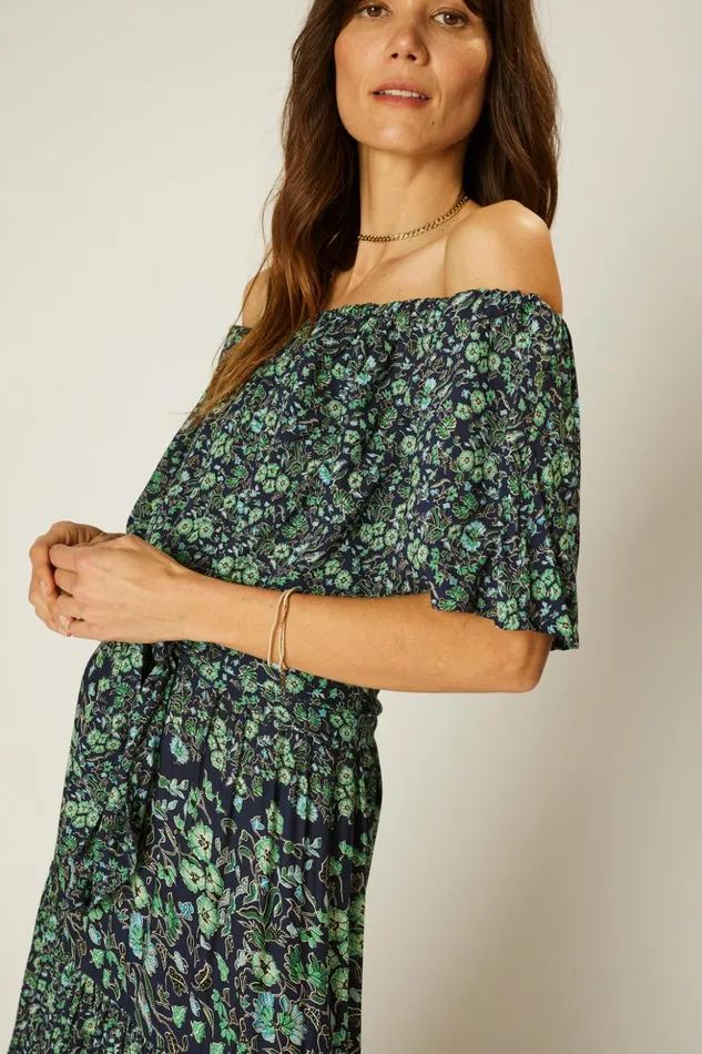 Naomi Dress With Sash Petite Fleur Marine Women Natalie Martin Dresses