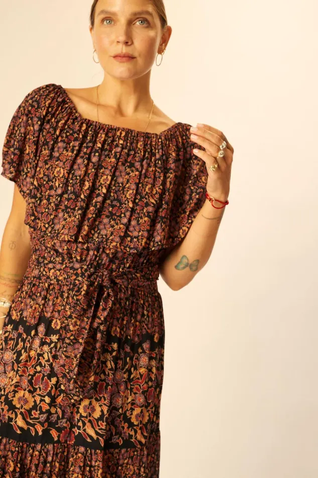 Naomi Dress With Sash Petite Fleur Noire Women Natalie Martin Dresses