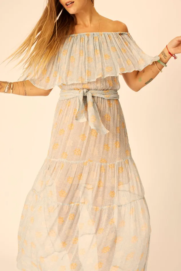 Naomi Dress With Sash Snowflake Tangerine Women Natalie Martin Dresses