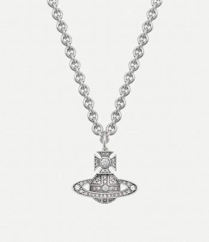 Necklaces Men Vivienne Westwood Man Carmelo Bas Relief Pendant In AntiquePlatinumPlatinumWhiteCz Necklaces Men Vivienne Westwood Man Carmelo Bas Relief Pendant In AntiquePlatinumPlatinumWhiteCz