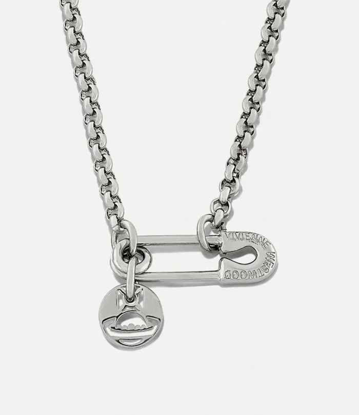 Necklaces Men Vivienne Westwood Man Imogene Necklace In Platinum
