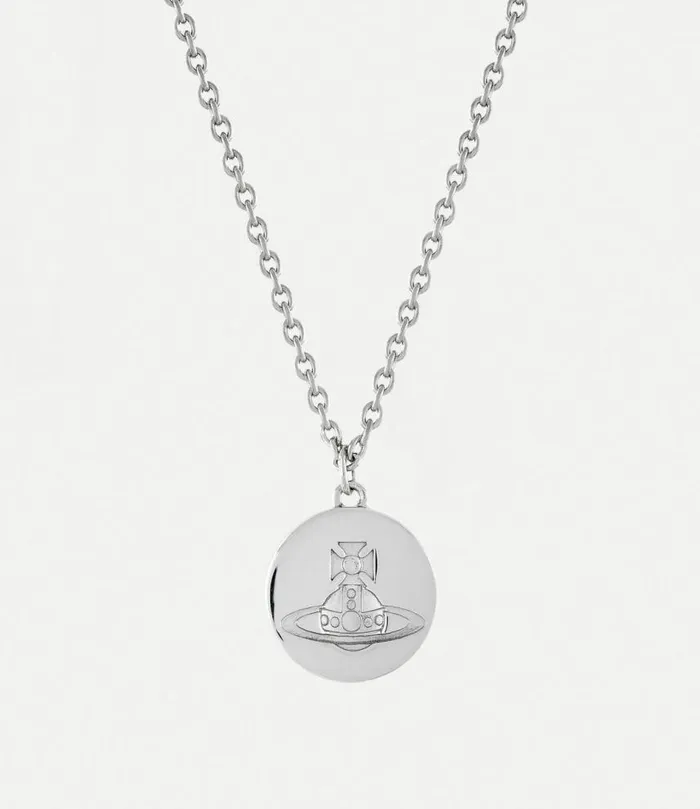 Necklaces Men Vivienne Westwood Man Janus Pendant Necklace In Platinum