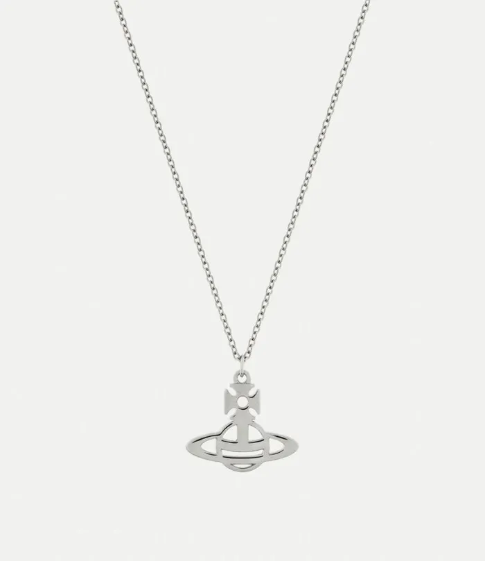 Necklaces Men Vivienne Westwood Man Lucy Pendant Necklace In Platinum