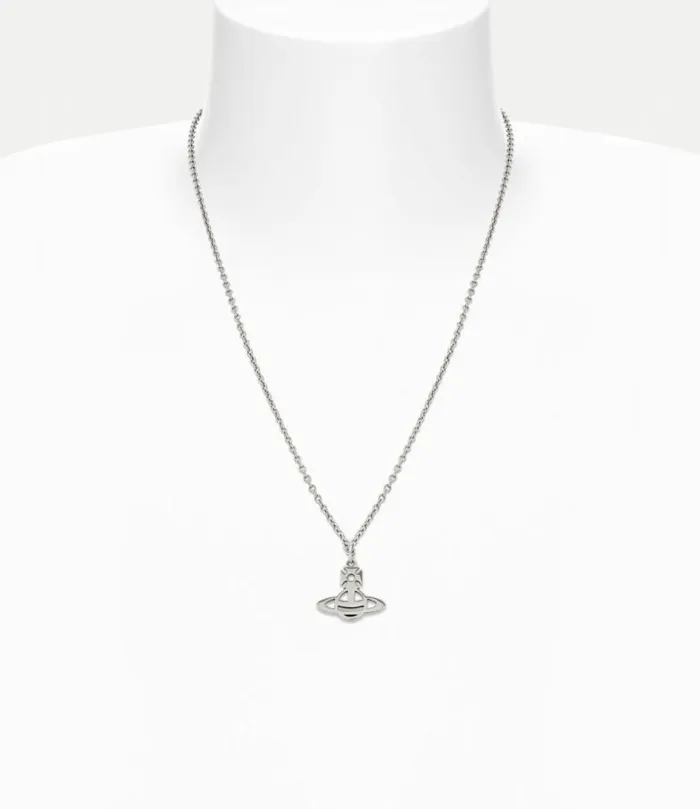 Necklaces Men Vivienne Westwood Man Lucy Pendant Necklace In Platinum