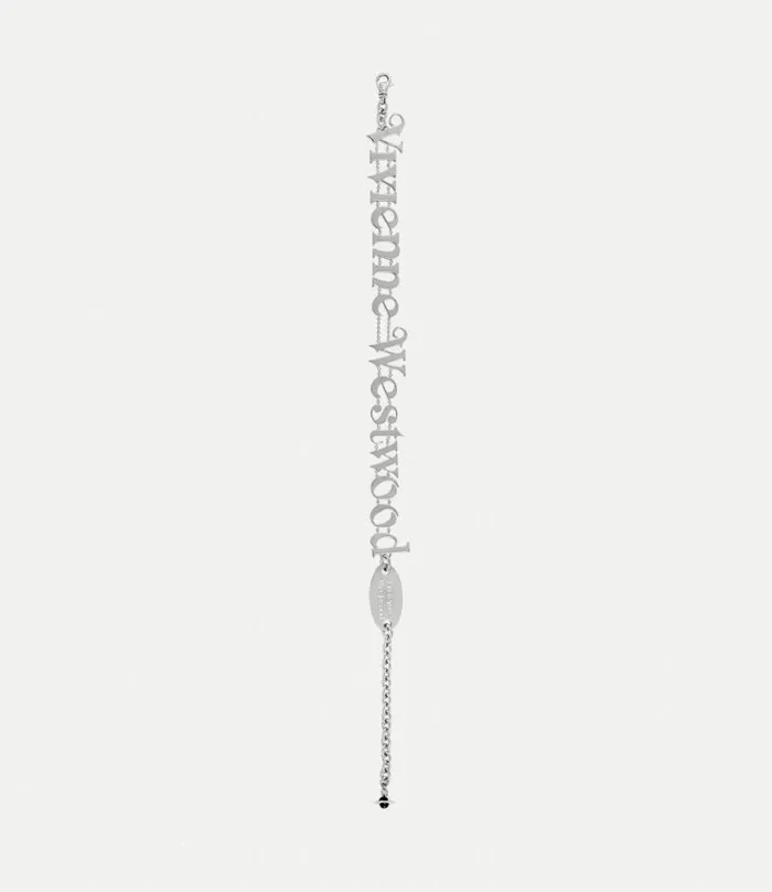 Necklaces Men Vivienne Westwood Man Raimunda Choker In PlatinumBlackEnamel