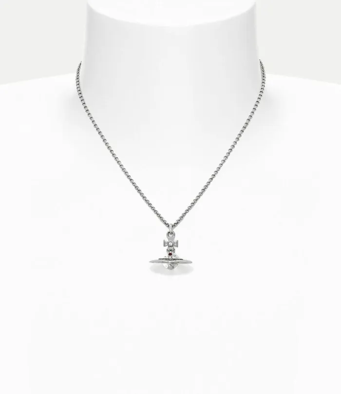 Necklaces WomenMen Vivienne Westwood New Tiny Orb Pendant Necklace In Platinum