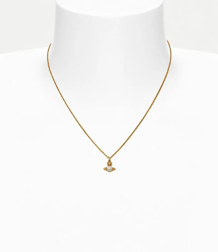 Necklaces Women Vivienne Westwood Balbina Pendant In GoldCreamPearl