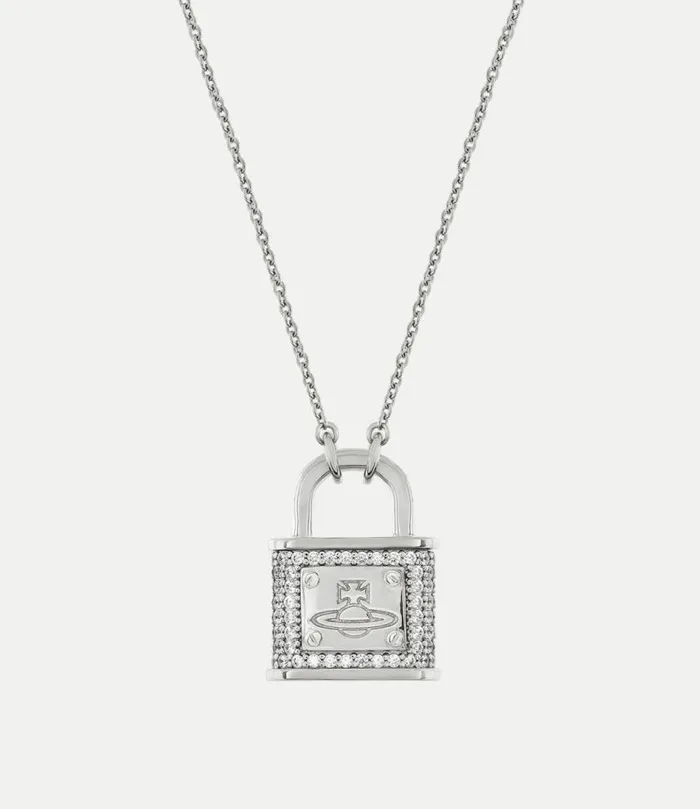 Necklaces Women Vivienne Westwood Fitzrovia Pendant Necklace In PlatinumWhiteCz Necklaces Women Vivienne Westwood Fitzrovia Pendant Necklace In PlatinumWhiteCz