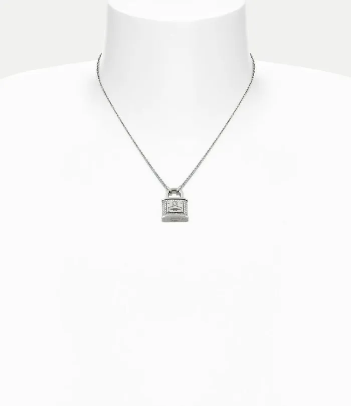 Necklaces Women Vivienne Westwood Fitzrovia Pendant Necklace In PlatinumWhiteCz