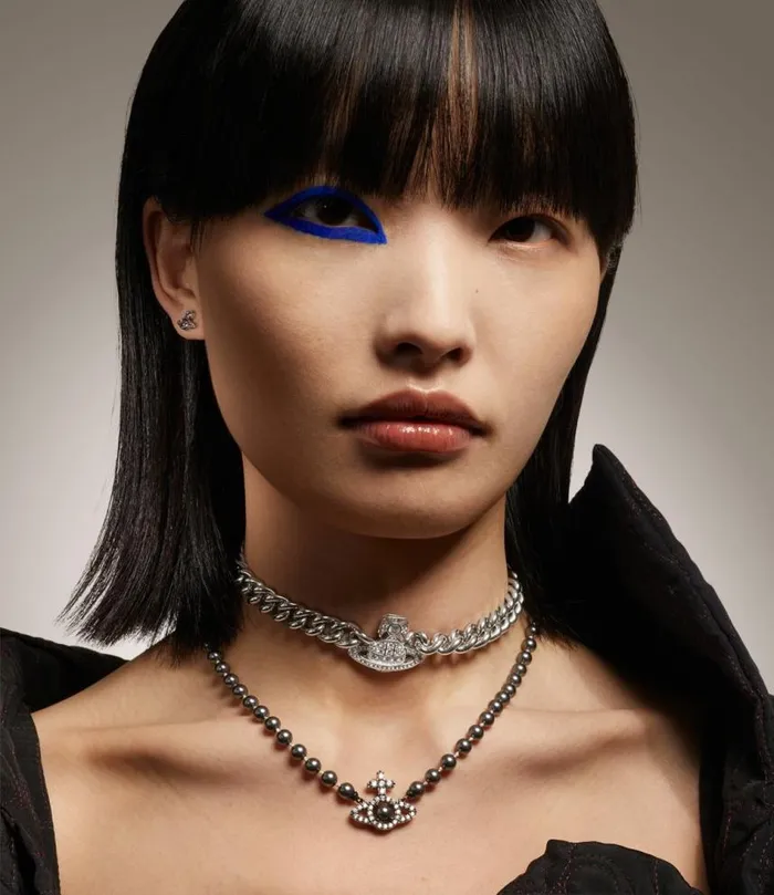 Necklaces Women Vivienne Westwood Graziella Small Choker In PlatinumWhiteCz