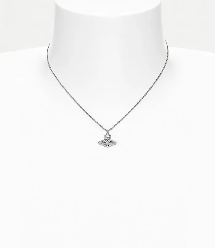 Necklaces Women Vivienne Westwood Narcissa Pendant In PlatinumWhiteCz
