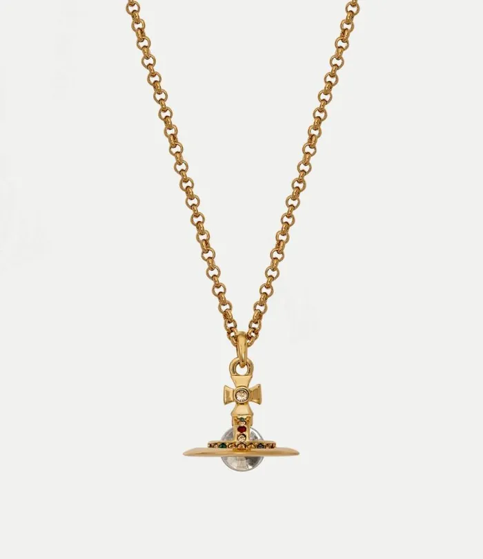 Necklaces Women Vivienne Westwood New Petite Orb Pendant Necklace In Gold