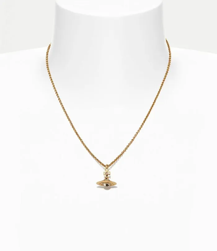 Necklaces Women Vivienne Westwood New Petite Orb Pendant Necklace In Gold