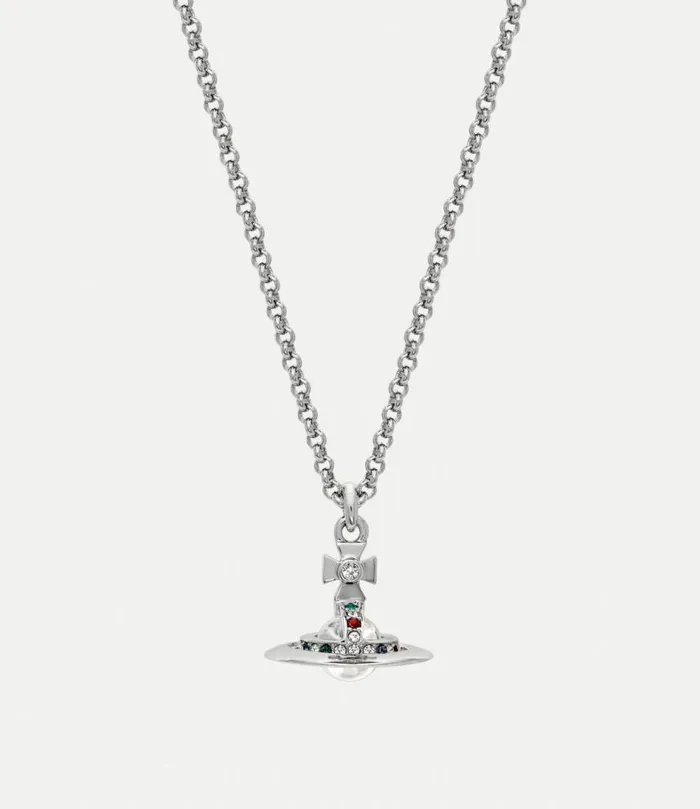 Necklaces Women Vivienne Westwood New Petite Orb Pendant Necklace In Platinum Necklaces Women Vivienne Westwood New Petite Orb Pendant Necklace In Platinum