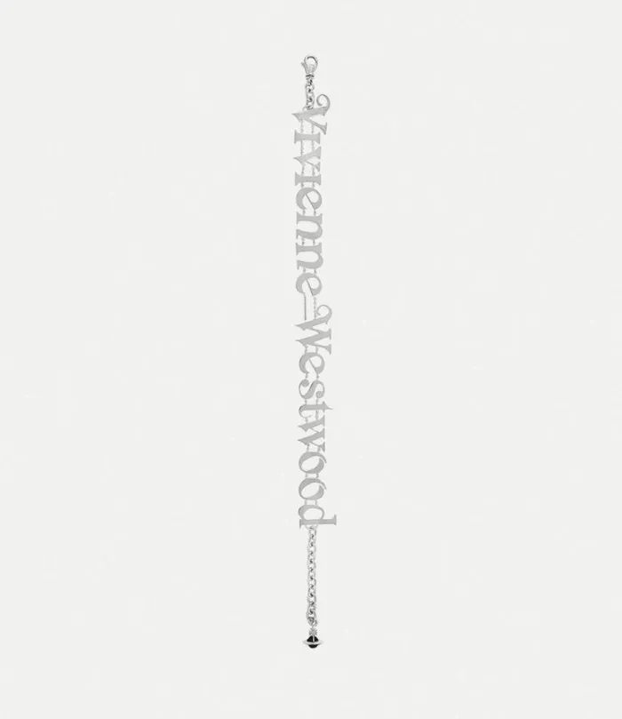Necklaces Women Vivienne Westwood Raimunda Choker In PlatinumBlackEnamel