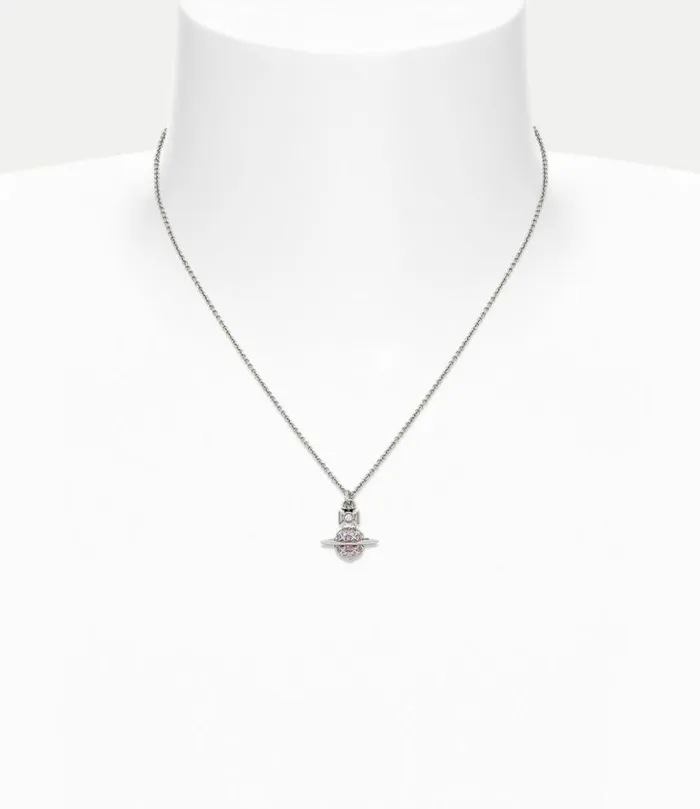 Necklaces Women Vivienne Westwood Willa Small Pendant Necklace In PlatinumVioletLightAmethystAmethystCrystal