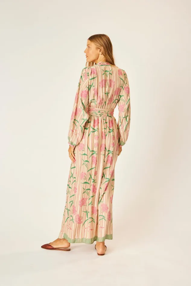 Nico LS Maxi With Sash Chamomile Rose Women Natalie Martin Dresses