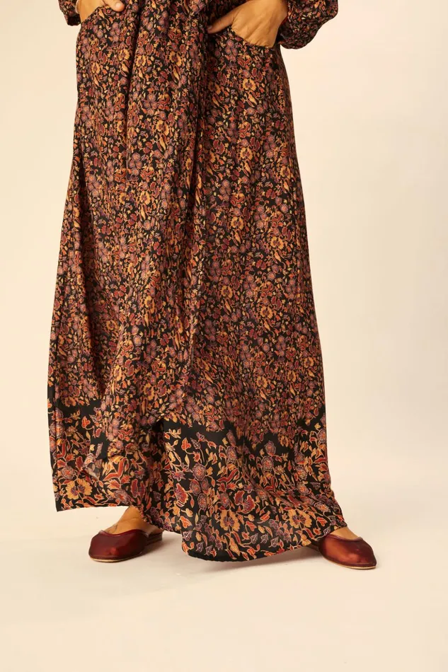 Nico LS Maxi With Sash Petite Fleur Noire Women Natalie Martin Dresses