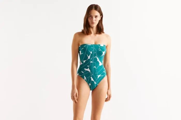 Onepiece Swimsuits Womens Eres Alligator Bustier Onepiece Imprime Bananier Jungle