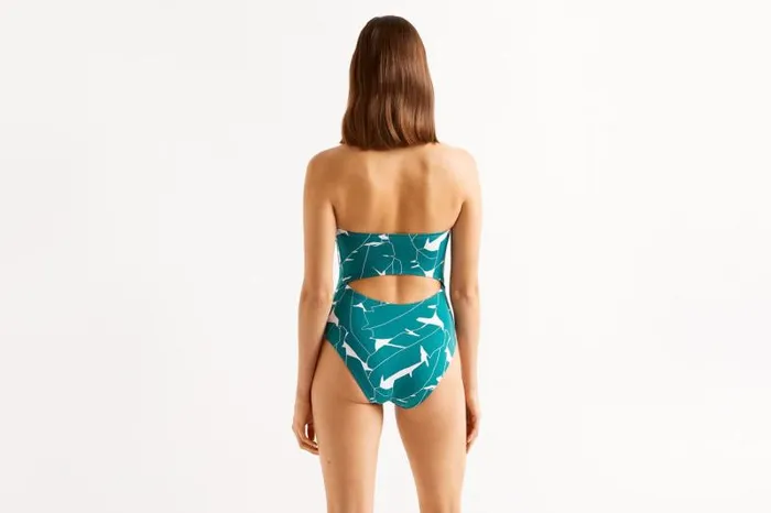 Onepiece Swimsuits Womens Eres Alligator Bustier Onepiece Imprime Bananier Jungle