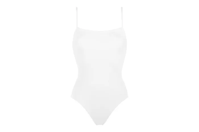 Onepiece Swimsuits Womens Eres Aquarelle Tank Onepiece Blanc