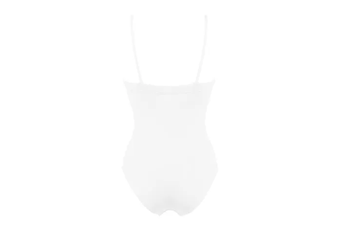 Onepiece Swimsuits Womens Eres Aquarelle Tank Onepiece Blanc