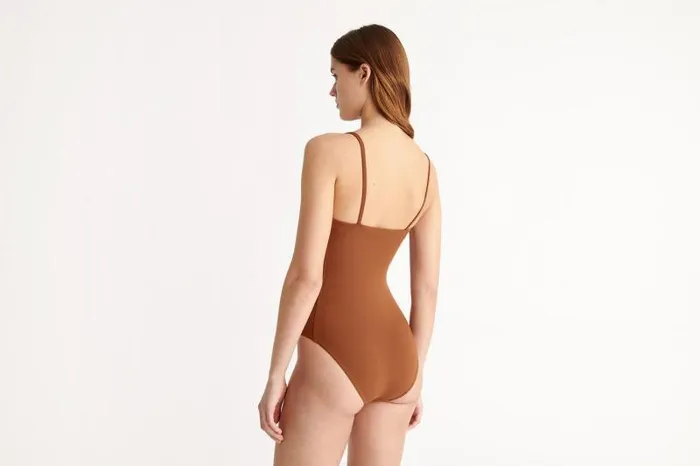 Onepiece Swimsuits Womens Eres Aquarelle Tank Onepiece Caramelo
