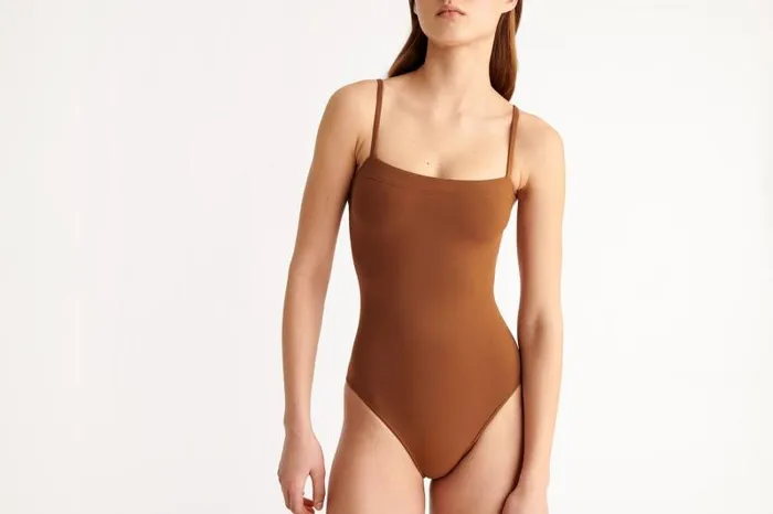Onepiece Swimsuits Womens Eres Aquarelle Tank Onepiece Caramelo