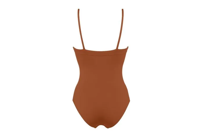 Onepiece Swimsuits Womens Eres Aquarelle Tank Onepiece Caramelo