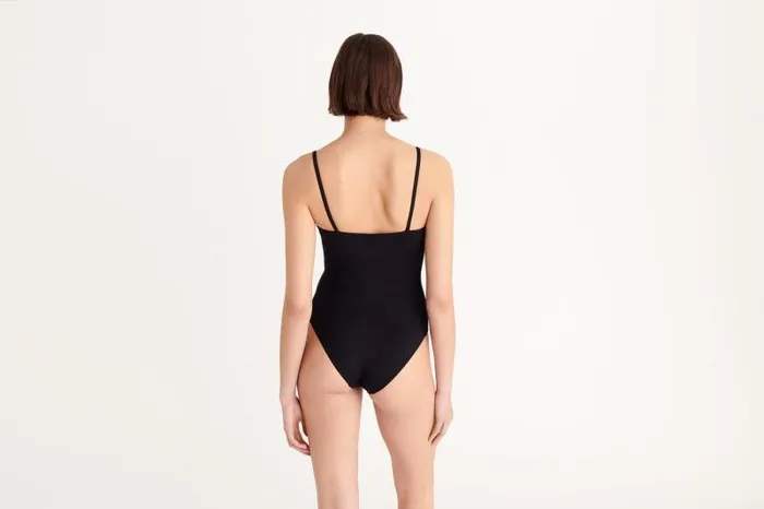 Onepiece Swimsuits Womens Eres Aquarelle Tank Onepiece Noir
