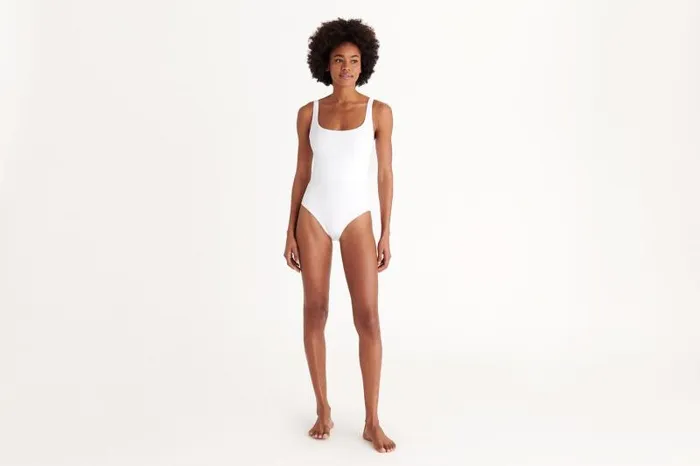Onepiece Swimsuits Womens Eres Asia Tank Onepiece Blanc