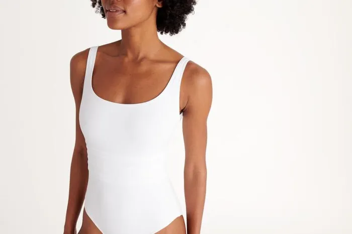 Onepiece Swimsuits Womens Eres Asia Tank Onepiece Blanc